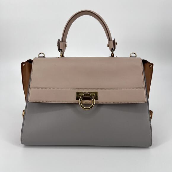 Ferragamo Sofia Handbag Calf Leather - Style 21 D543/19 - Picture 1 of 16